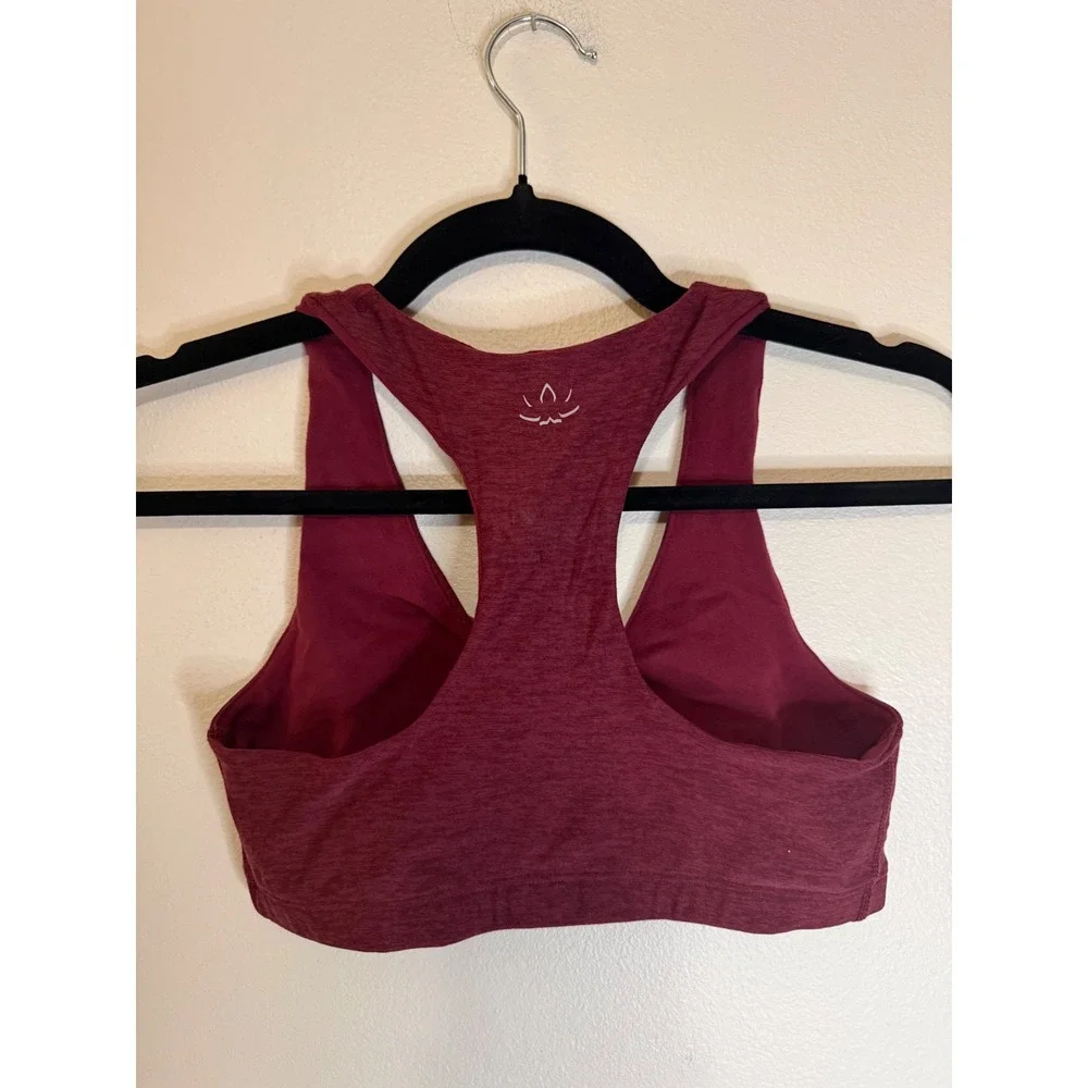Beyond Yoga Spacedye Lift Your Spirits Bra Size S Merlot NWOT - Picture 2 of 2